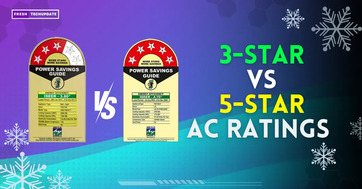 3 star ac vs 5 star rating ac